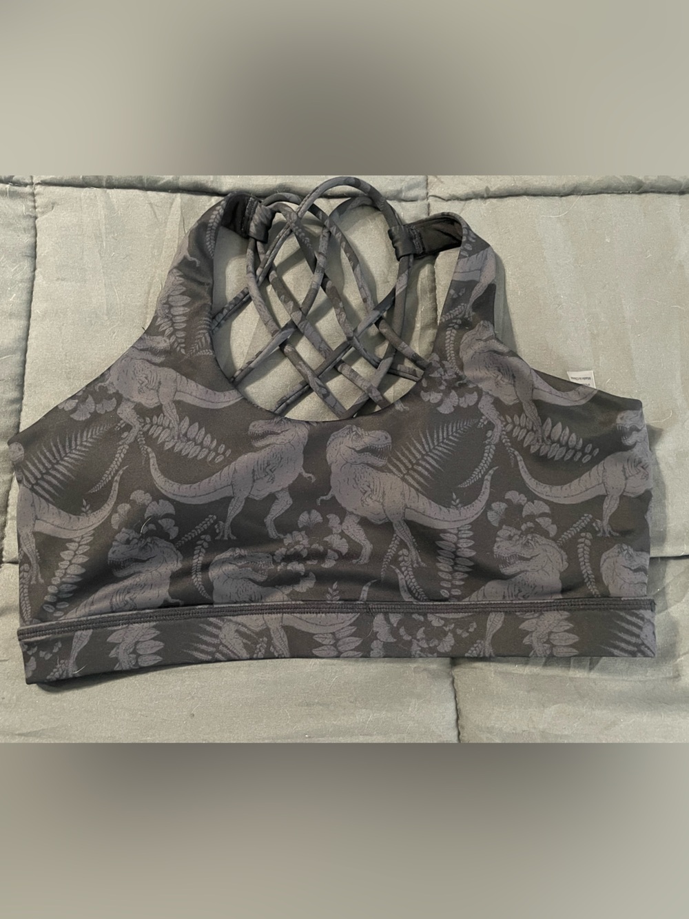 Constantly Varied Gear T-Flex Dinosaur Sports Bra Medium